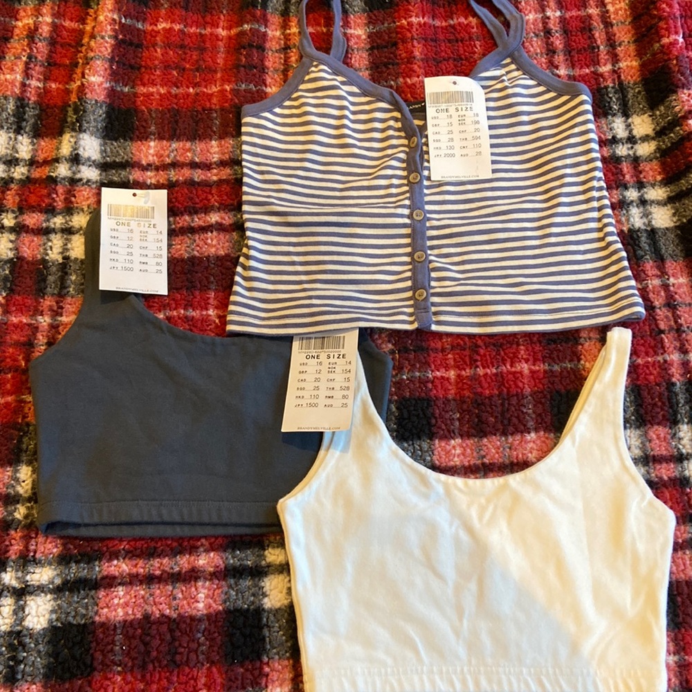 three brandy tanks